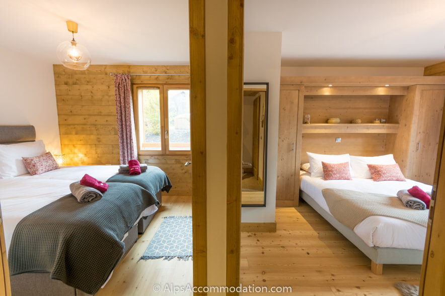 Appartement Bel Air Samoëns - Deux chambres spacieuses avec draps et serviettes de luxe