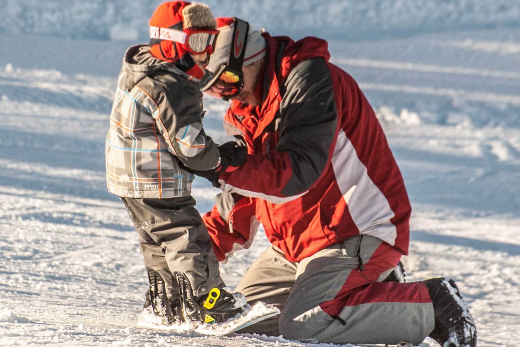 Children Snowboarding 2