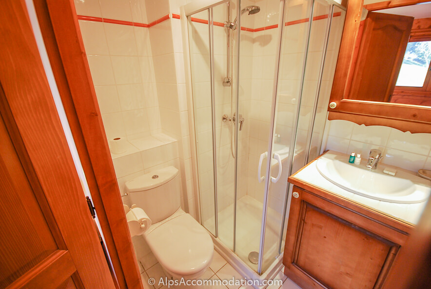 Chalet Alpage Morillon 1100 - Chambre principale salle de bain attenante avec douche