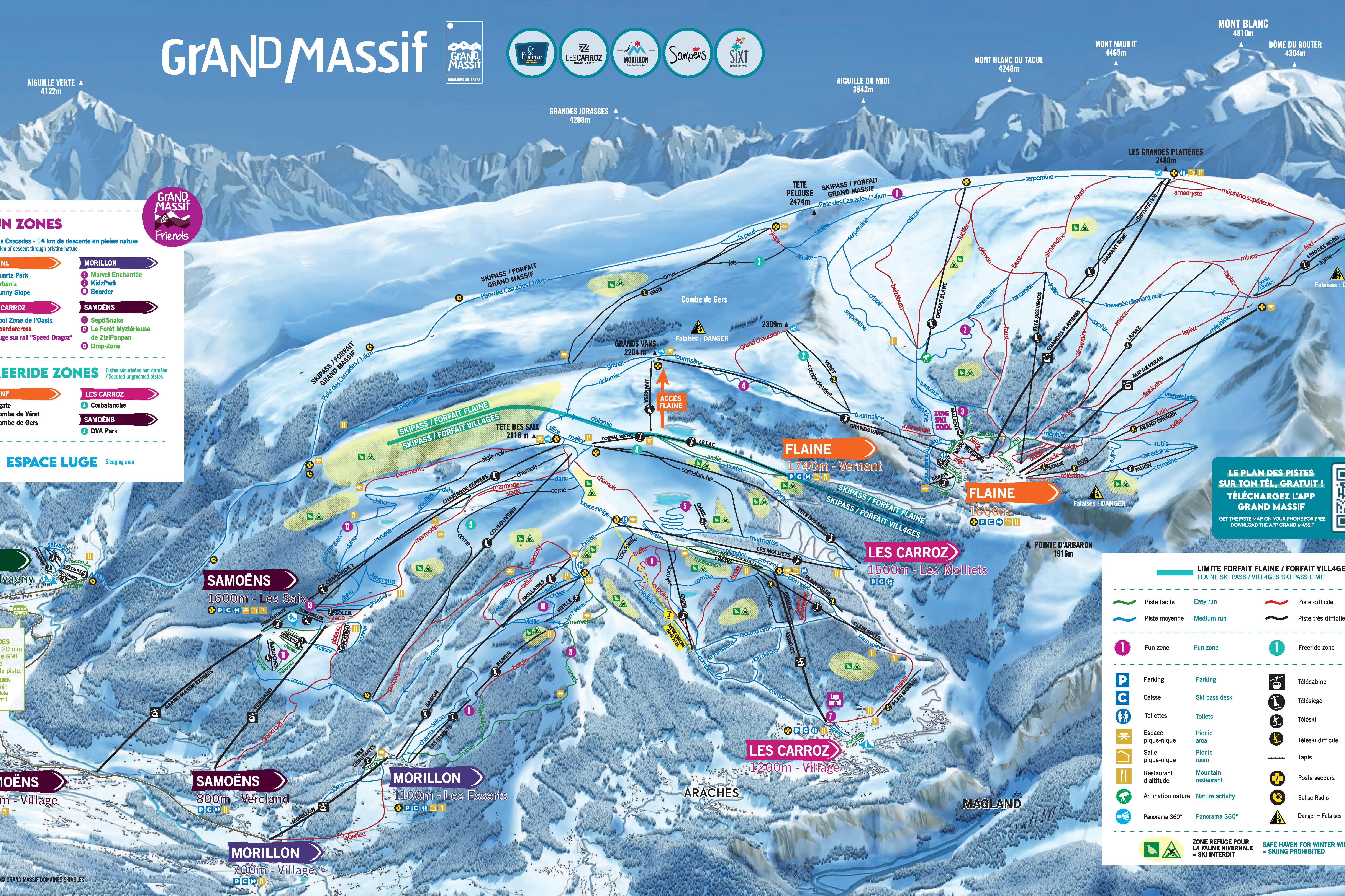 Plan des pistes